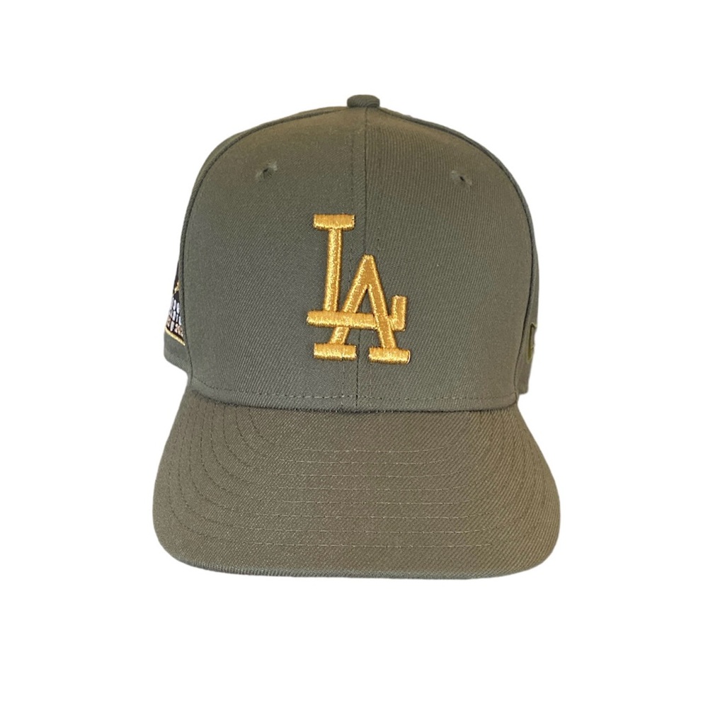 NEW ERA 59FIFTY LOS ANGELES DODGERS 60TH ANNIVERSARY STADIUM PATCH HAT - OLIVE